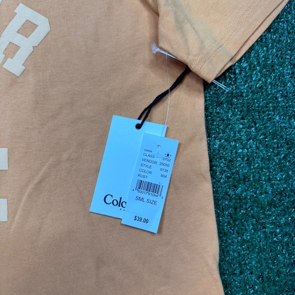 Pacsun Colour Range T Shirt Women's Size S Orange Cropped Short Sleeve - Picture 3 of 7